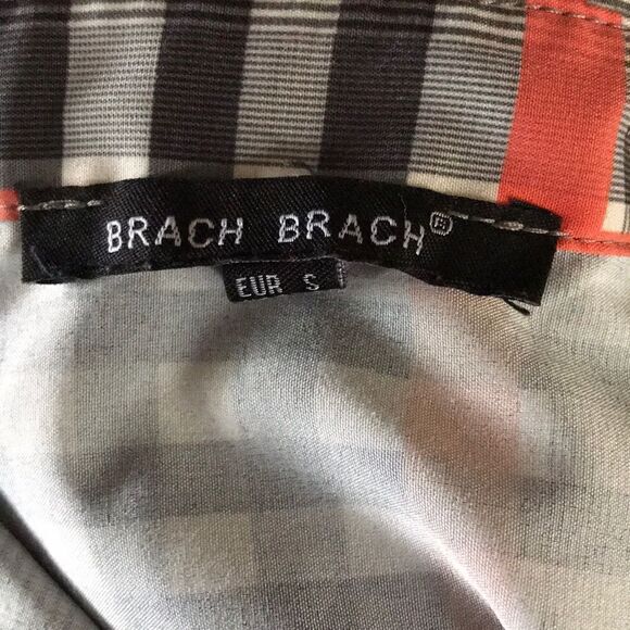 Brach Brach black/red/blue plaid button shirt, sm - Picture 5 of 5